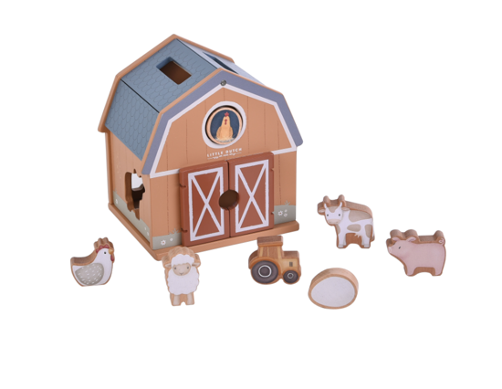 Little Dutch Formen-Steckspiel Little Farm