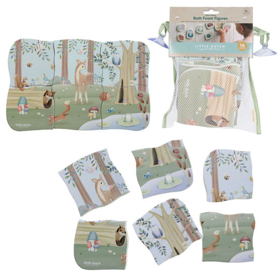 Little Dutch Badeschaum Puzzle - Forest Friends