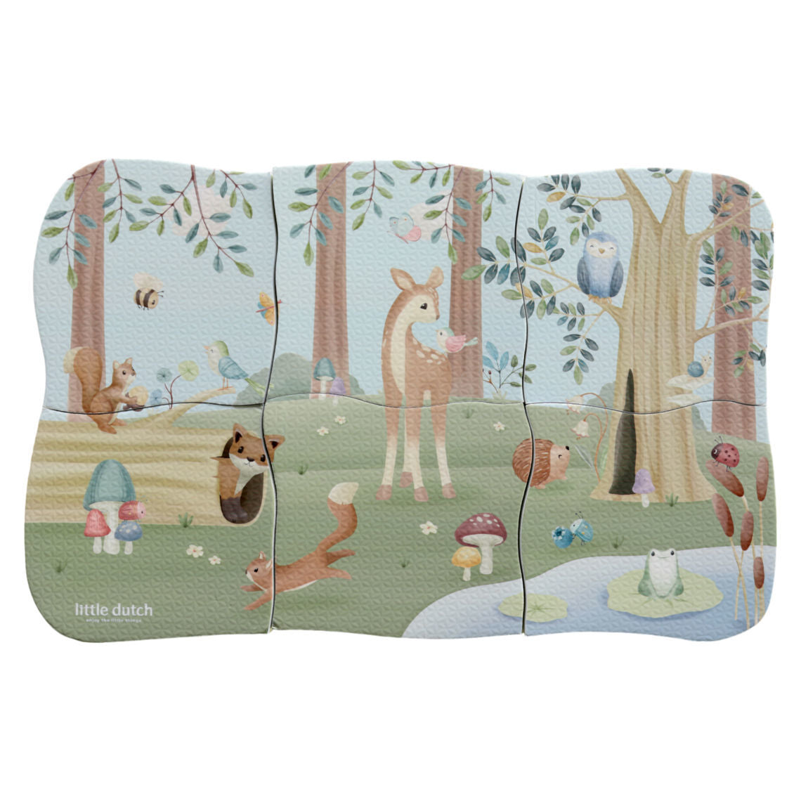 Little Dutch Badeschaum Puzzle - Forest Friends