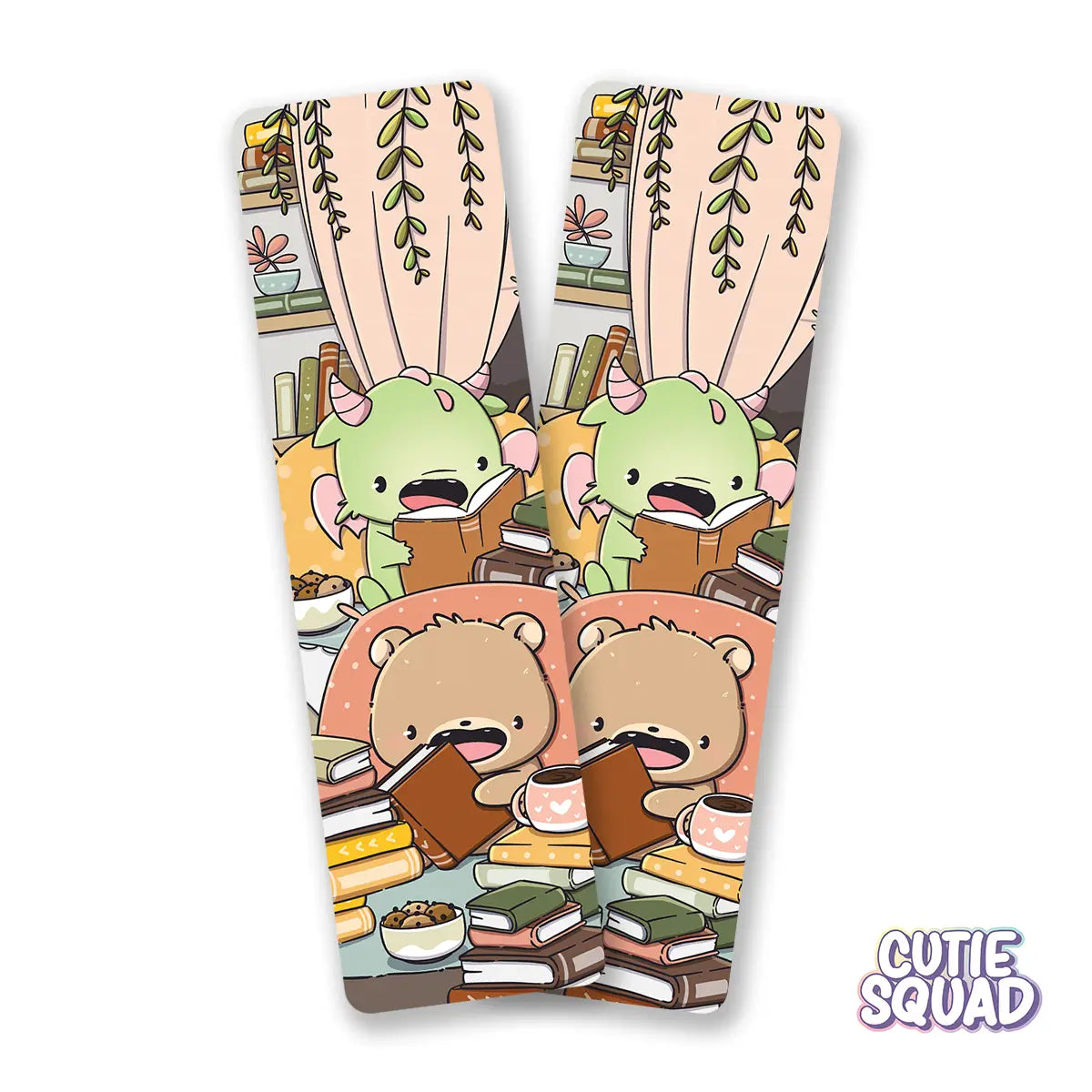 Lesezeichen Kawaii Drache & Bär