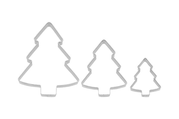 Edelstahl Ausstechformen 3er Set Tannenbaum