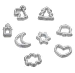 Wichtelzubehör Mini Ausstechformen Silber
