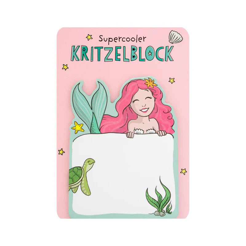 Notizblock Kritzelblock Meerjungfrau