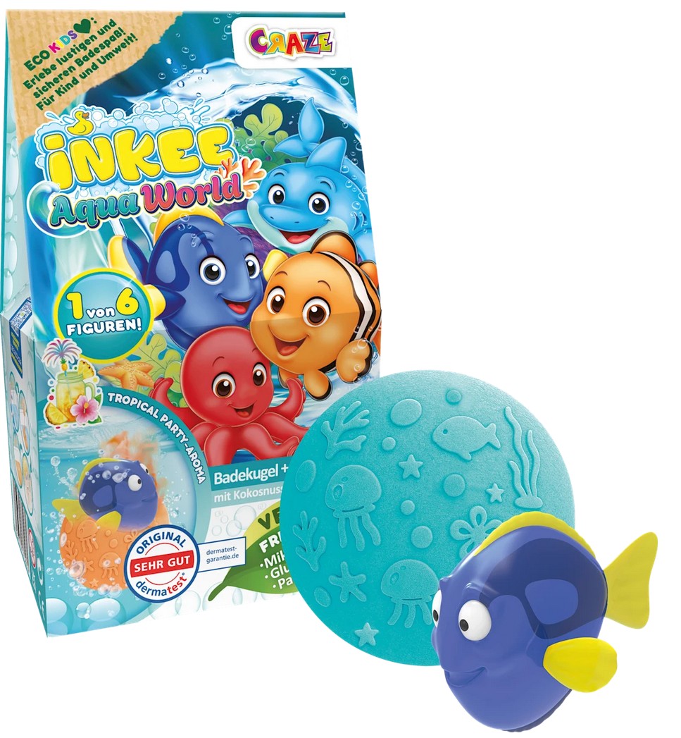 CRAZE Überraschungsbadekugel Aqua World Fisch
