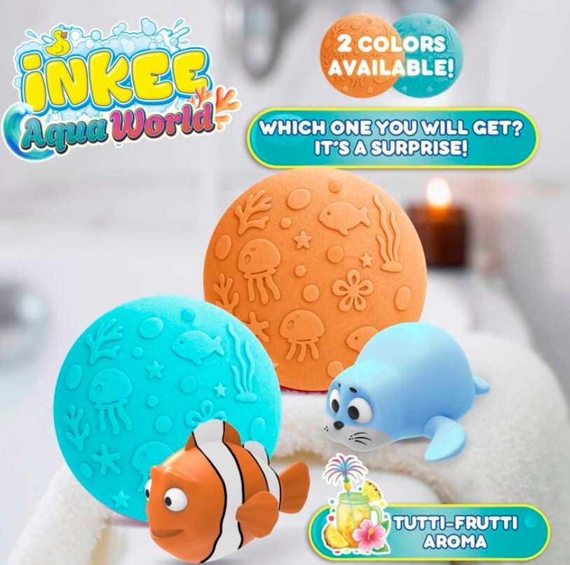 CRAZE Überraschungsbadekugel Aqua World Fisch