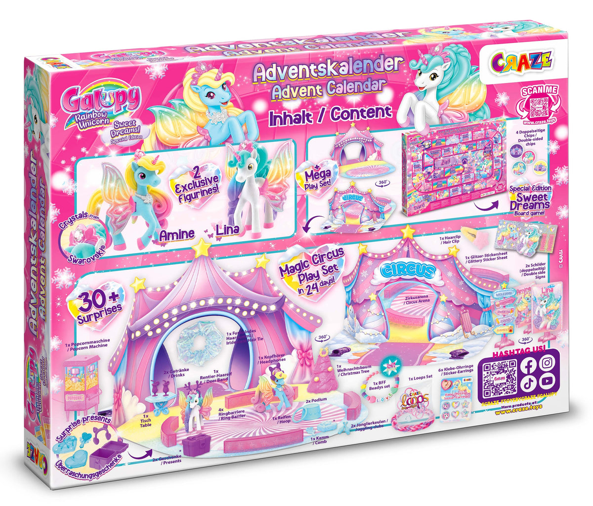 CRAZE Adventskalender Galuppy Sweet