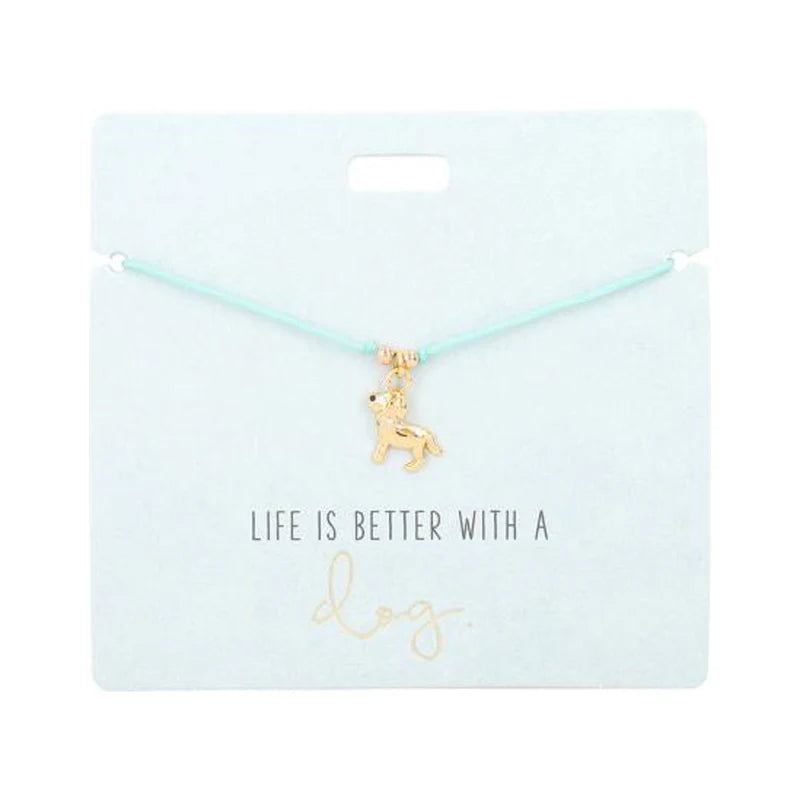 Armband mit Charms - Hund