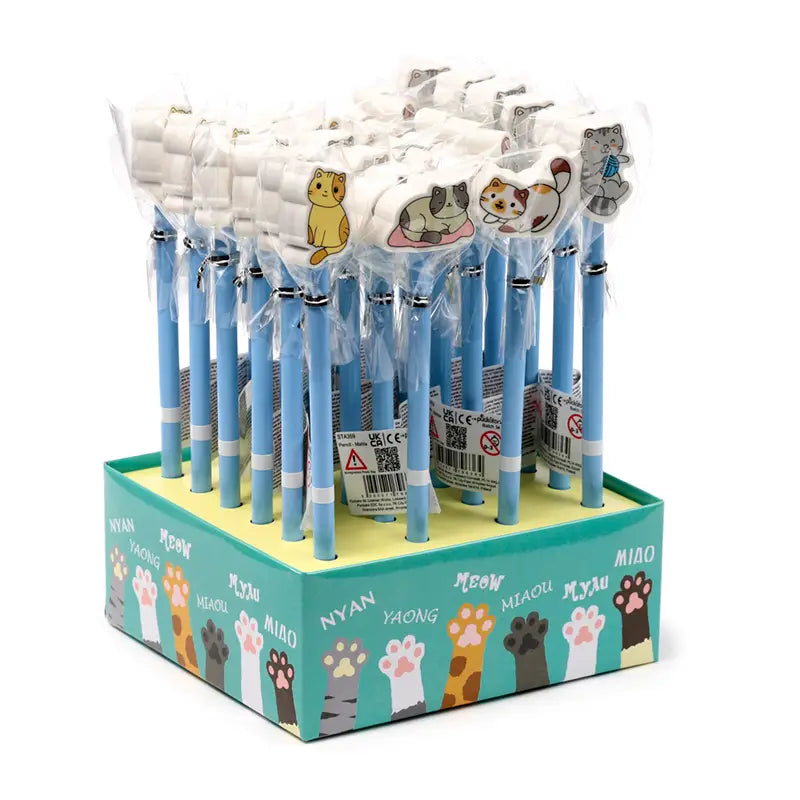 Bleistift mit Radiergummi Kitty assortiert