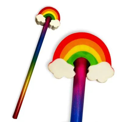 Bleistift mit Radiergummi Regenbogen