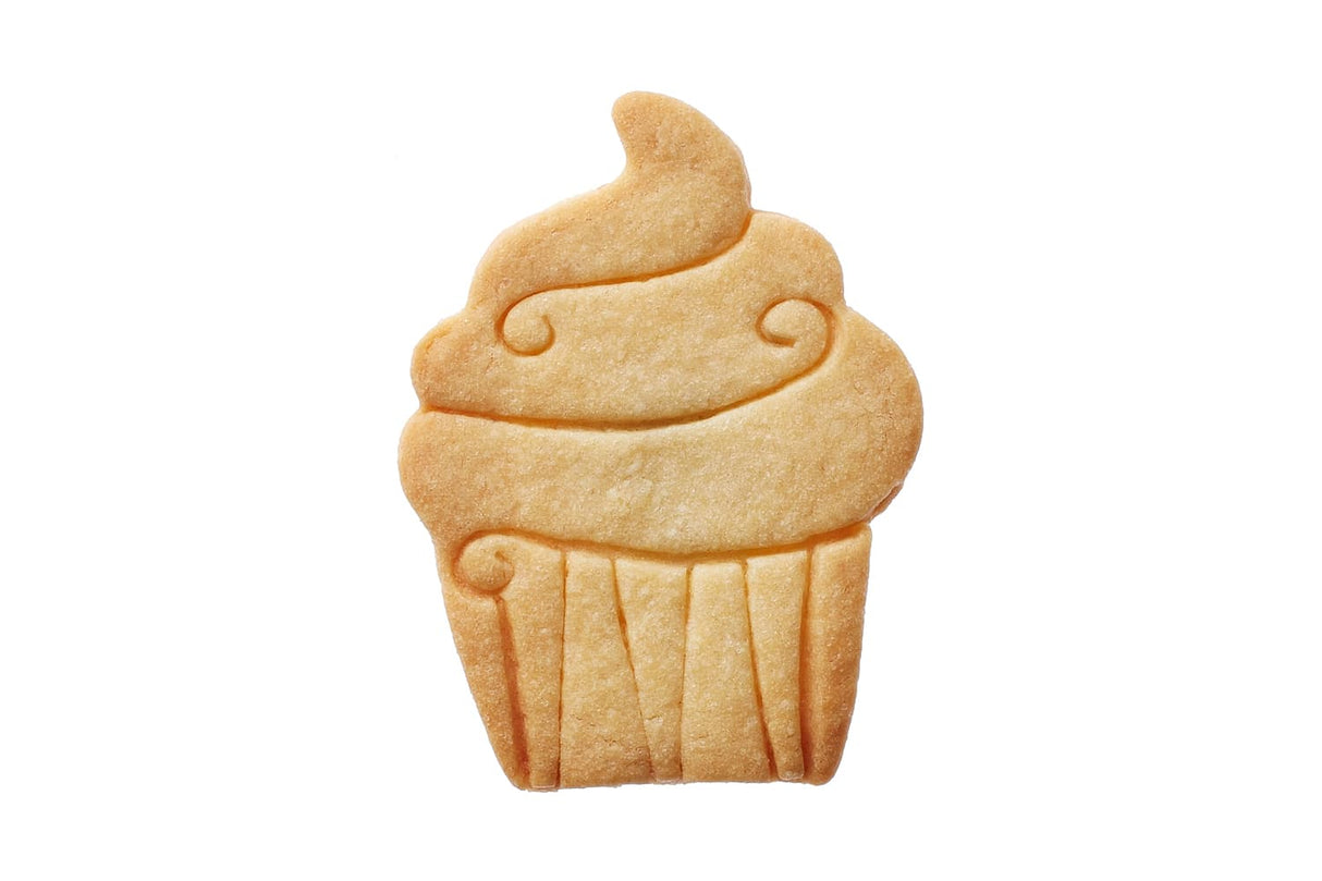 Edelstahl Ausstechform Cupcake mit Prägung
