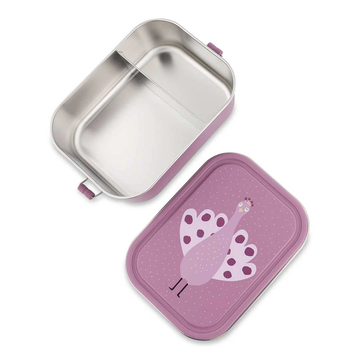 Edelstahl Znünibox mit Unterteilung Trixie Pfau