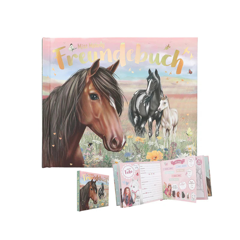 Freundebuch für Kinder Miss Melody Pferde