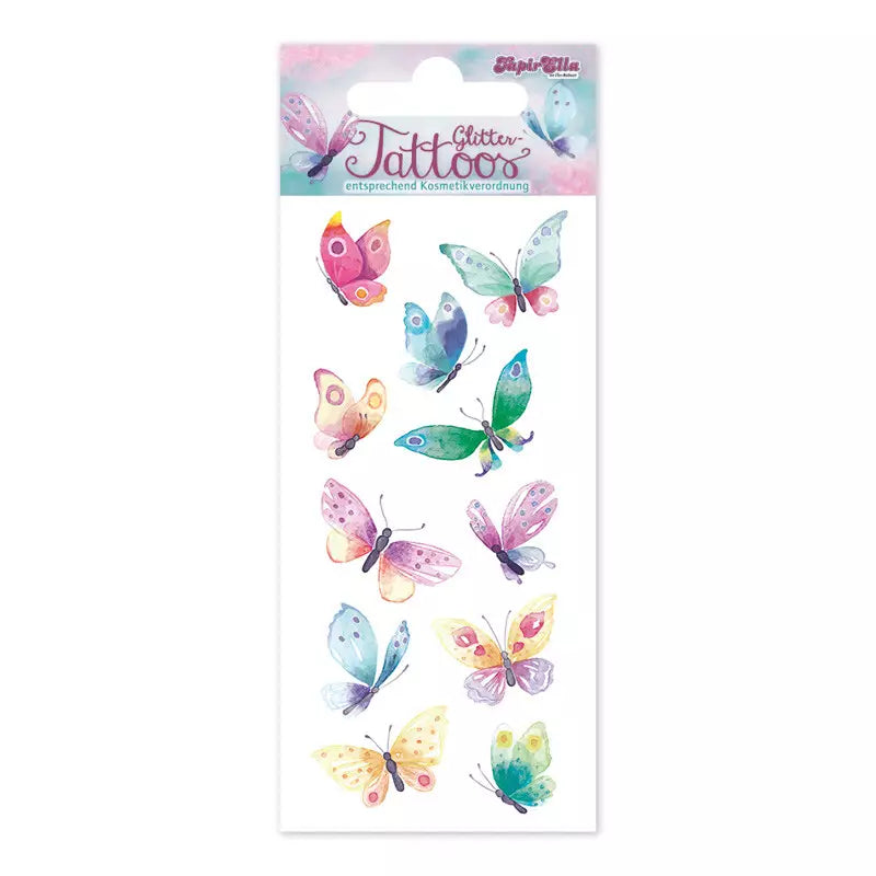 Kinder Glitzer Tattoo Schmetterlinge