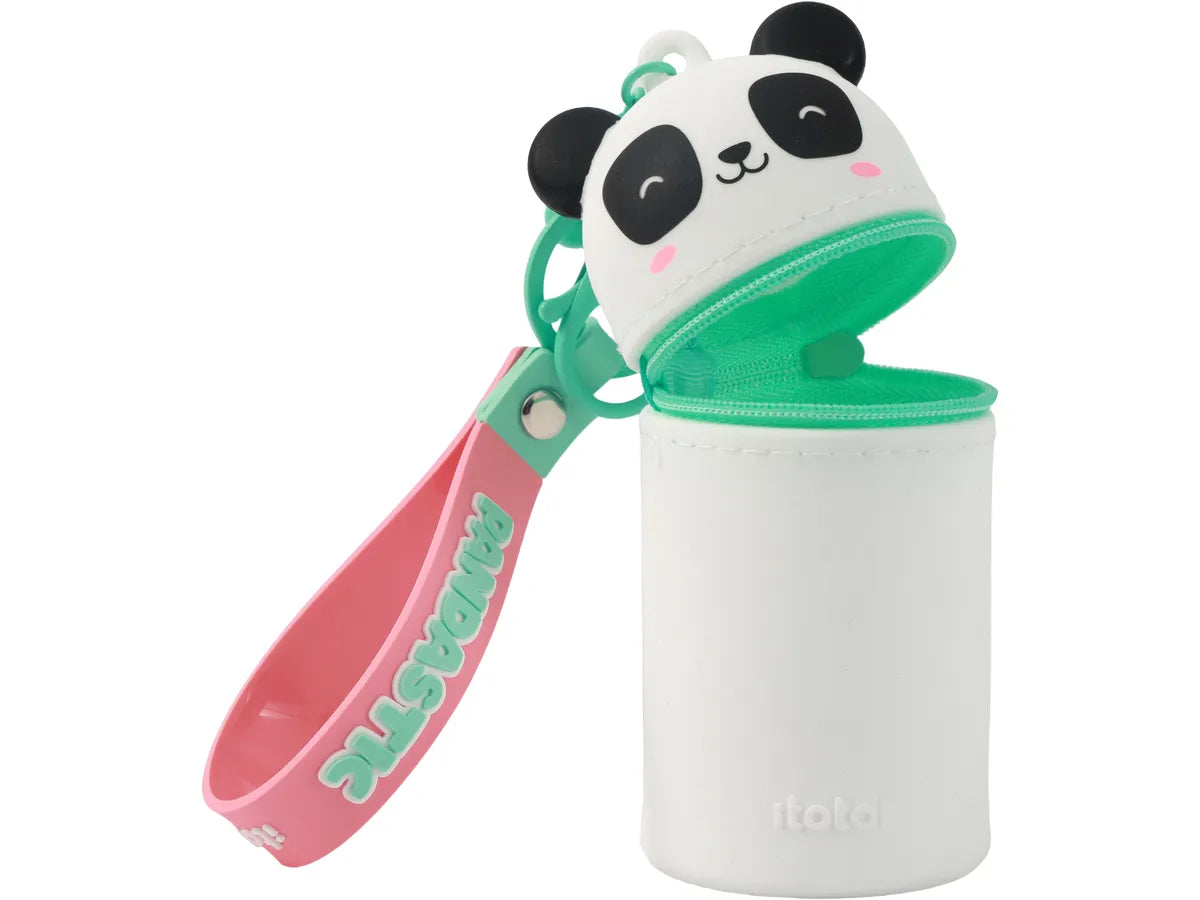 Schlüsselanhänger Silikonetui Panda