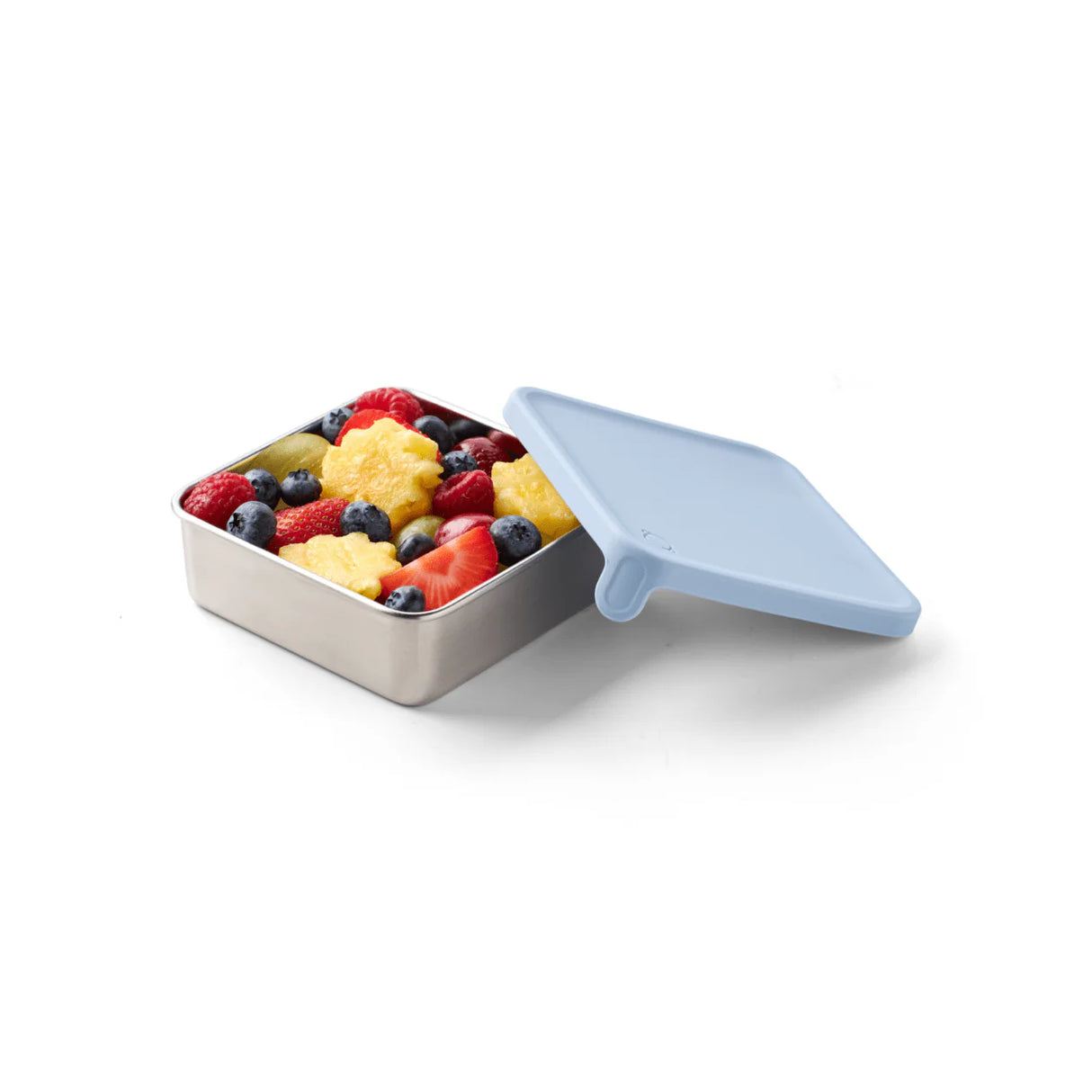 Edelstahlbehälter PlanetBox Rover Big Square Dipper Cloudy