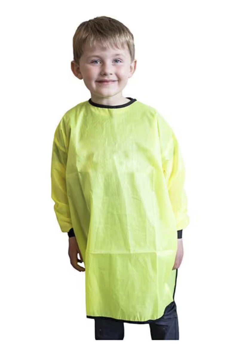 Malschürze für Kinder Gelb 5-8 Jahre