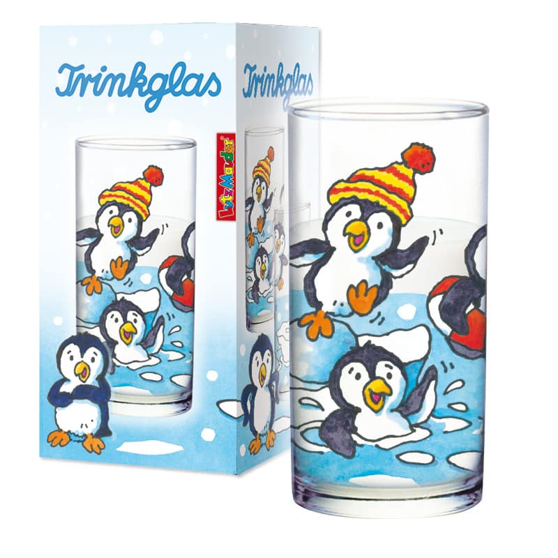 Trinkglas Pinguin