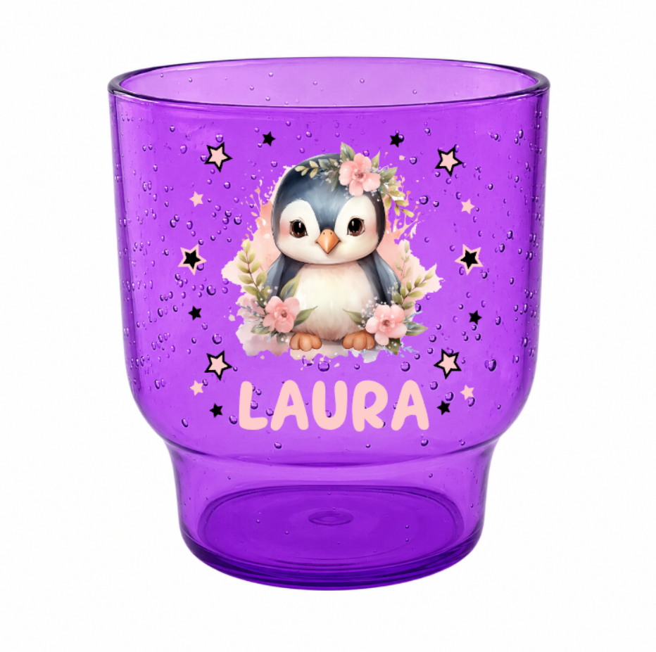 Zahnputz Trinkbecher Bubble Violett