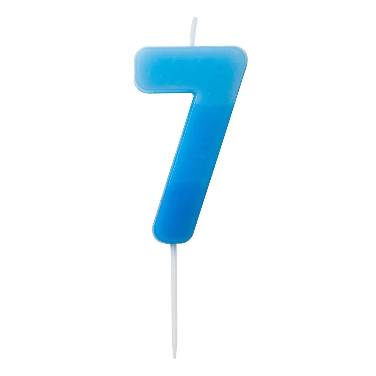 Geburtstagskerze Zahlenkerze Blau 7