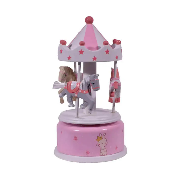 Musikdose Spielkarussell Pferd Rosa
