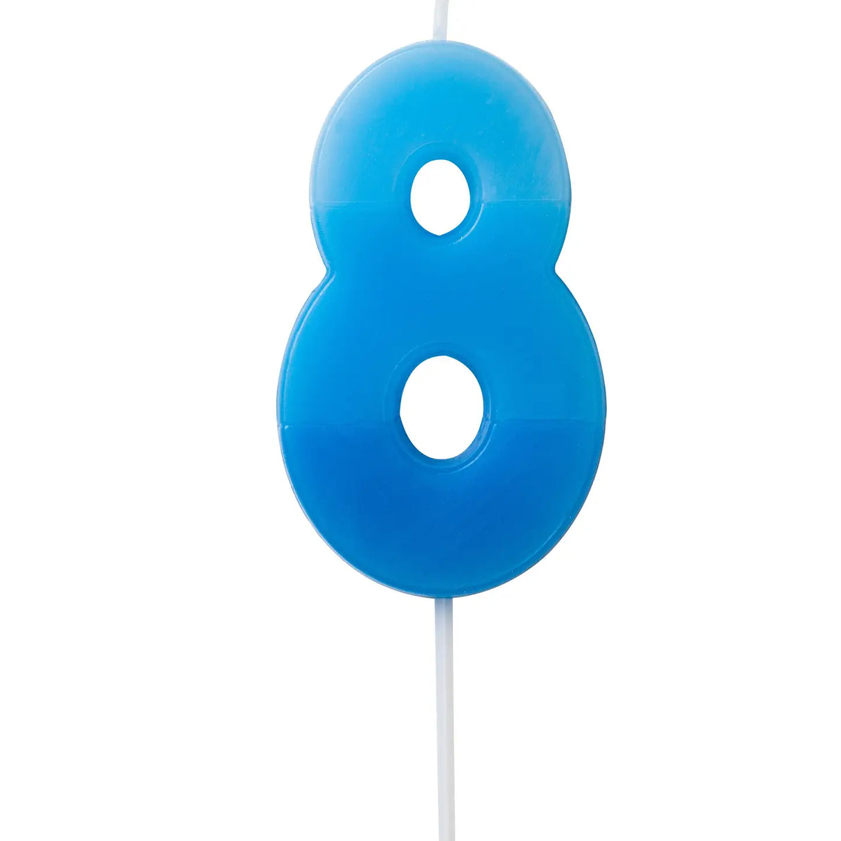 Geburtstagskerze Zahlenkerze Blau 8