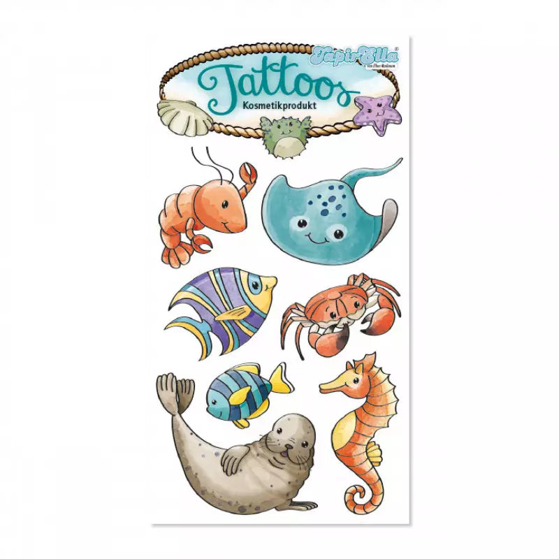 Kinder Tattoo Meerestiere