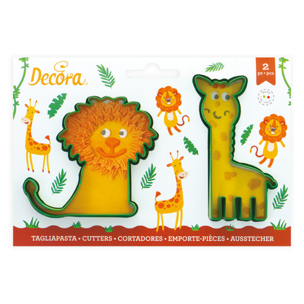 Ausstechformen Set Decora Giraffe und Löwe