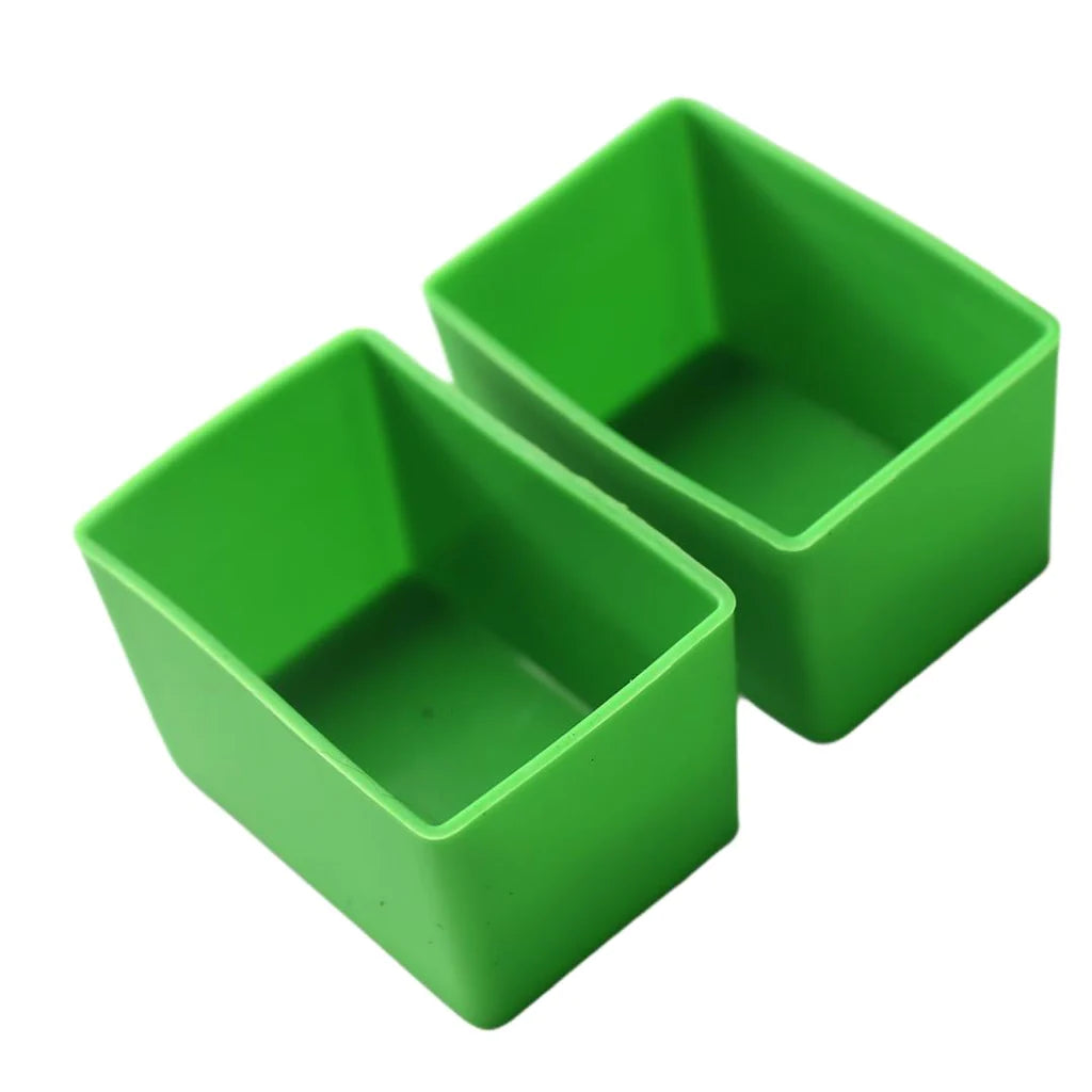 Silikonformen Munchbox Rectangle 2er Set Grün