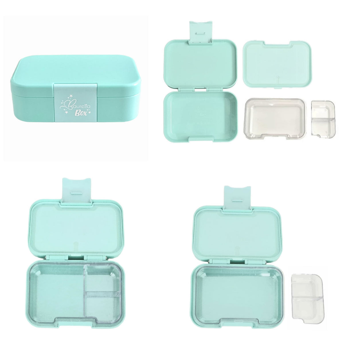SET Znünibox und Trinkflasche Baurelia Box Mini mit Ion8 400ml Mint