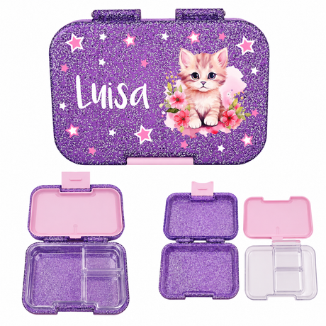 Baurelia Box Midi – personalisierte Znünibox und Lunchbox für Kinder mit Name und Wunschmotiv