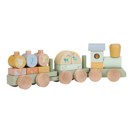 Little Dutch Eisenbahn mit Steckformen Safari Friends