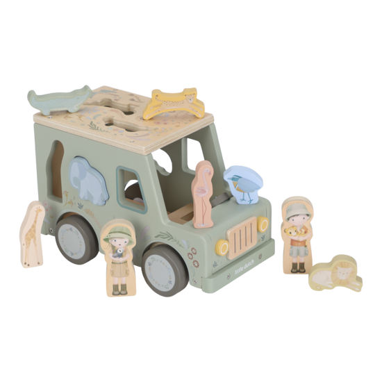 Little Dutch Holz Formensortierer Auto Safari Friends