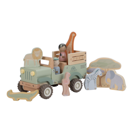 Little Dutch Holz Safari Auto mit Tieren