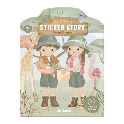 Little Dutch Stickerbuch Safari Friends