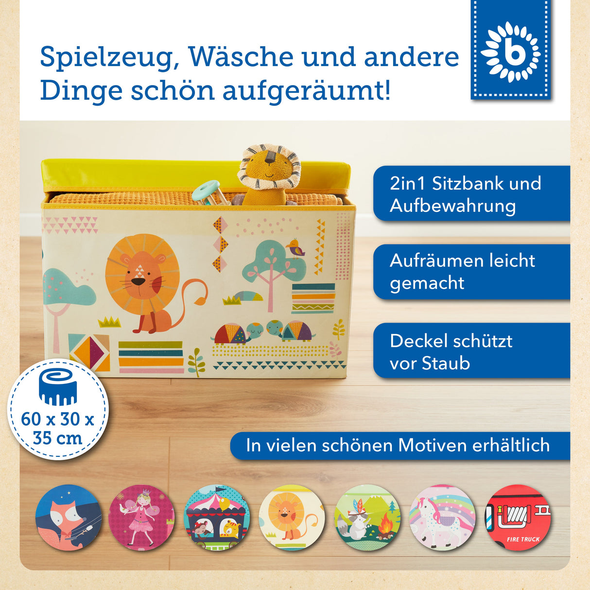 Erinnerungsbox, Spielbox & Sitzbank Zoo