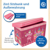 Erinnerungsbox, Spielbox & Sitzbank Prinzessin
