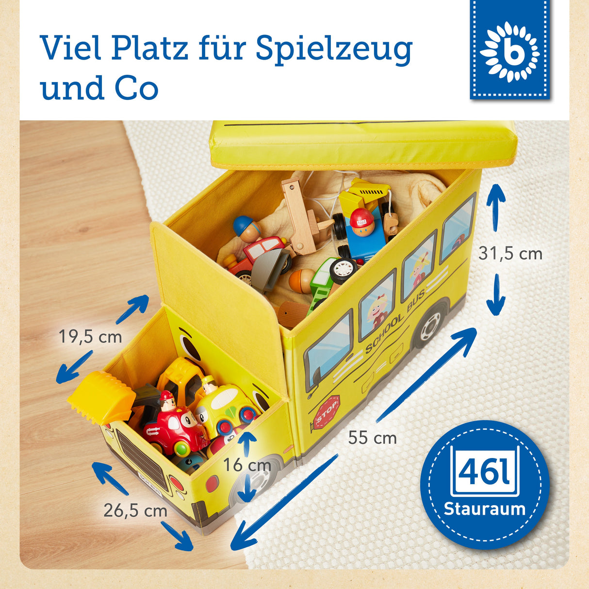 Erinnerungsbox, Spielbox & Sitzbank Schulbus