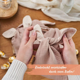 Osternest Hasetasche aus Musselin Beige