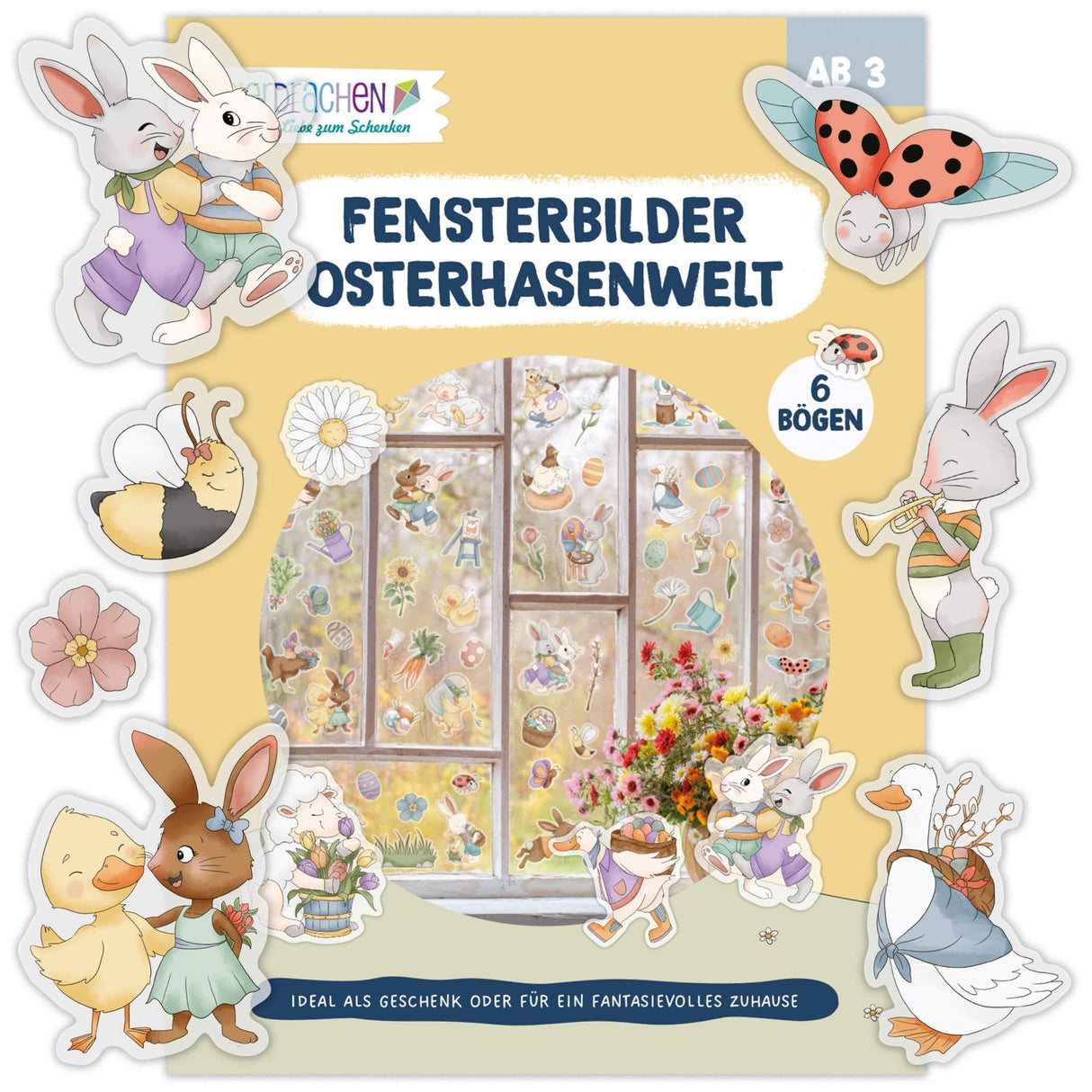 Fensteraufkleber Ostern