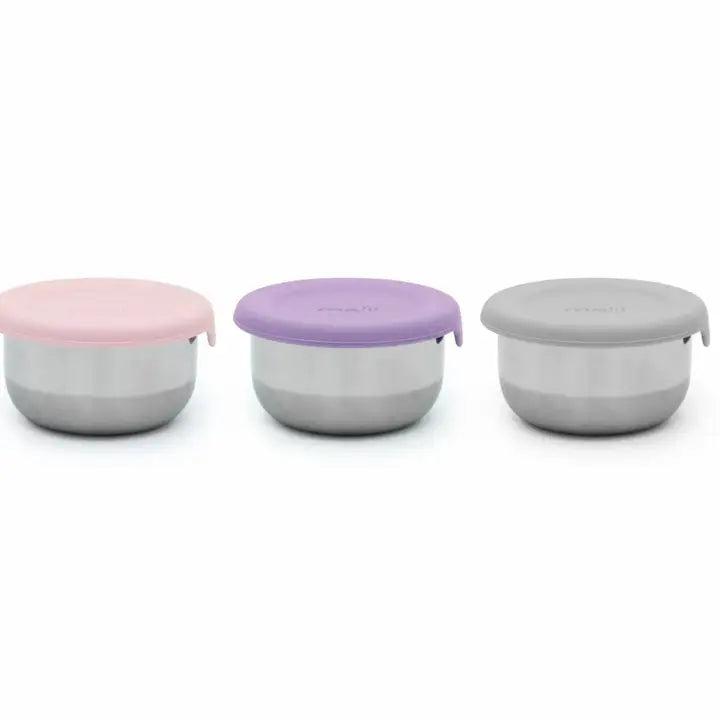 Edelstahlbehälter 3er Set Melii Violett