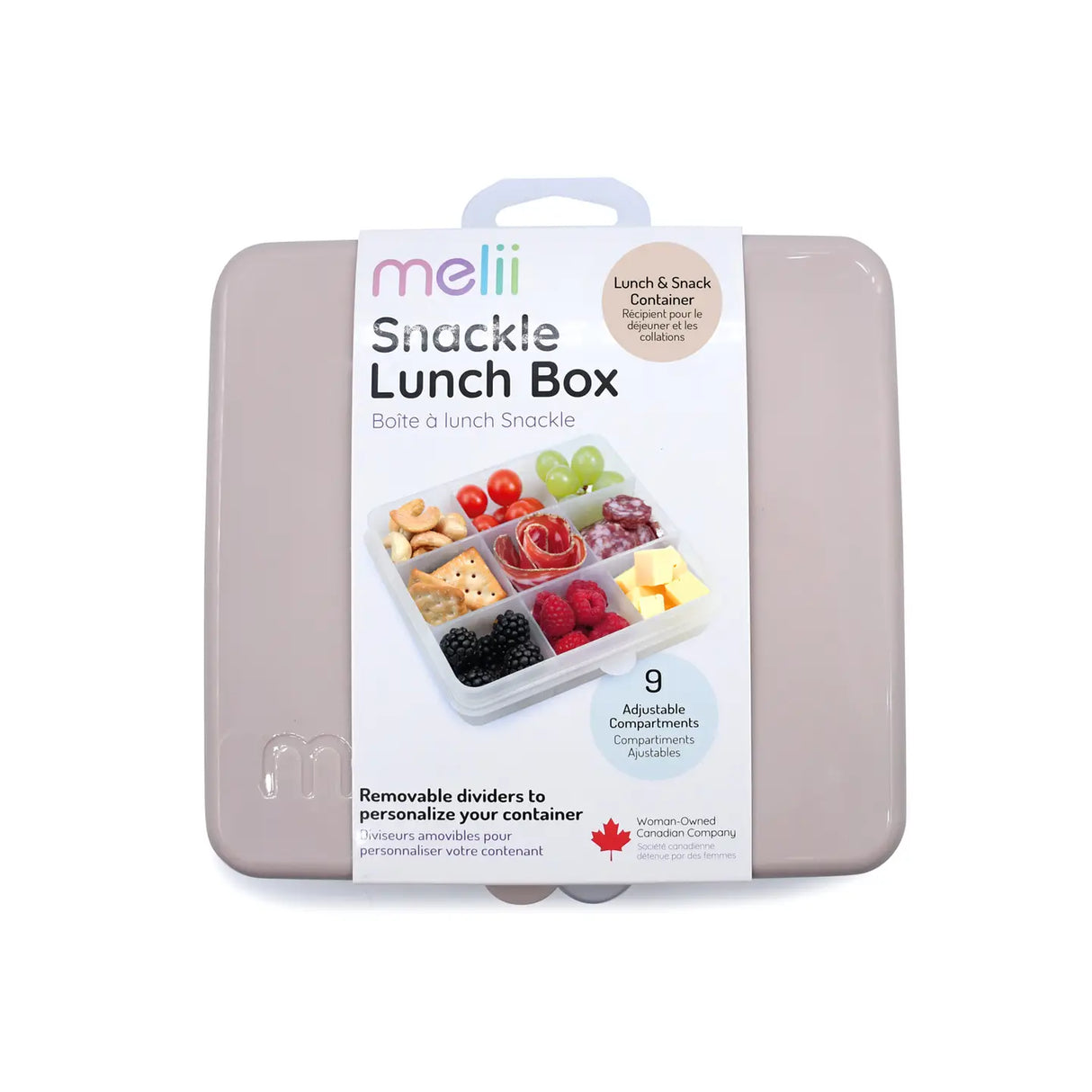 Znünibox Snackbox Melii mit 9 Unterteilungen Rosa