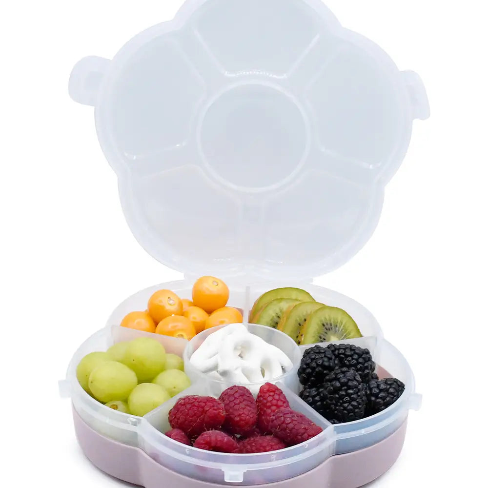 Znünibox Melii Blumen-Snackle-Box Flieder