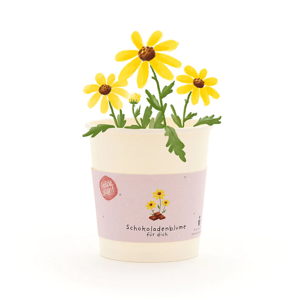 Blumenbecher Schokoladenblumen