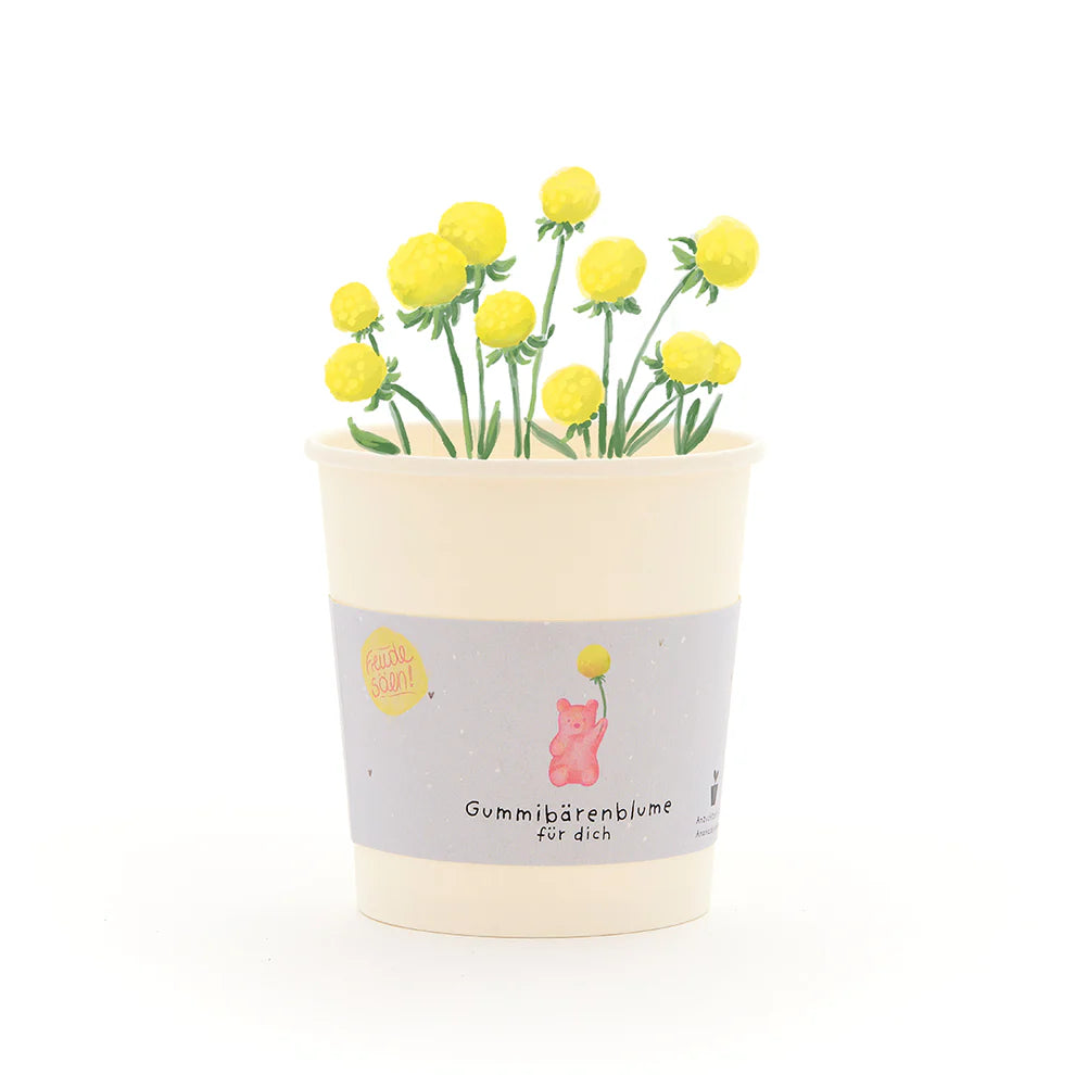 Blumenbecher Gummibärenblume für Dich