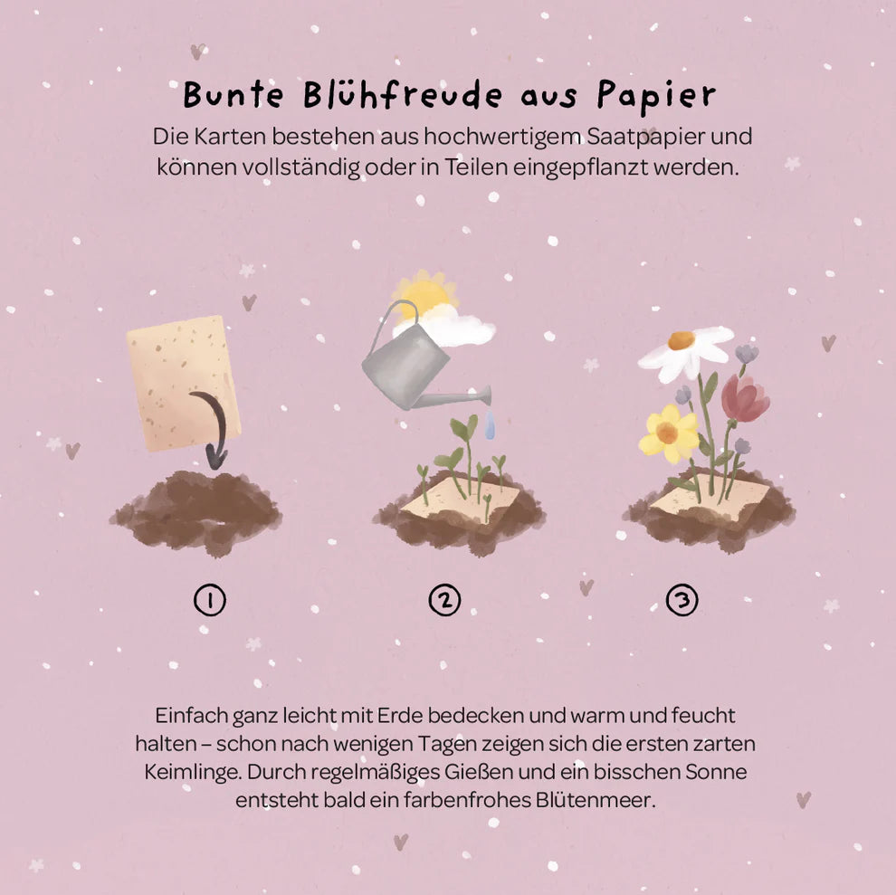 Saatsteckkarte Wal - Du bist nie zu klein, um grossartig zu sein