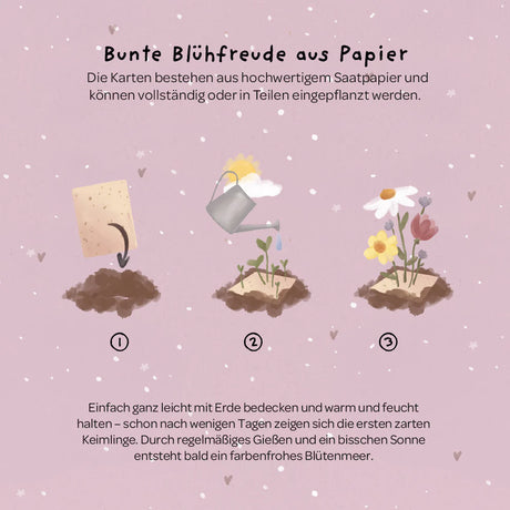 Saatsteckkarte Wal - Du bist nie zu klein, um grossartig zu sein