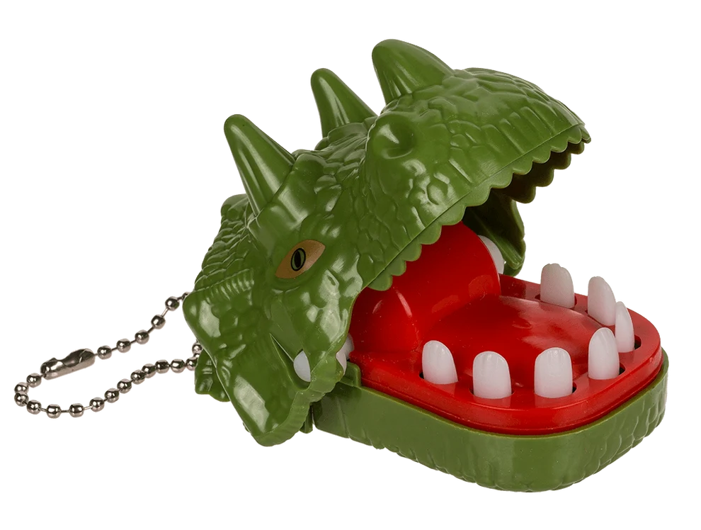 Schlüsselanhänger beissender Dino assortiert