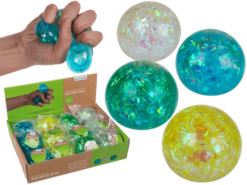 Squeeze Ball Colourful Sparkle assortiert
