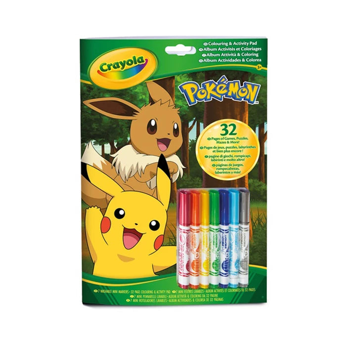 Crayola Mal- und Aktivitätenbuch Pokémon