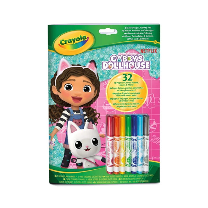 Crayola Mal- und Aktivitätenbuch Gabby's Dollhouse